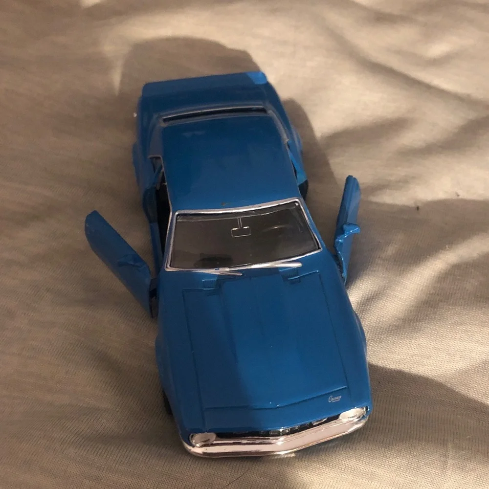 Blue 1967 Camaro 228 Pull Back